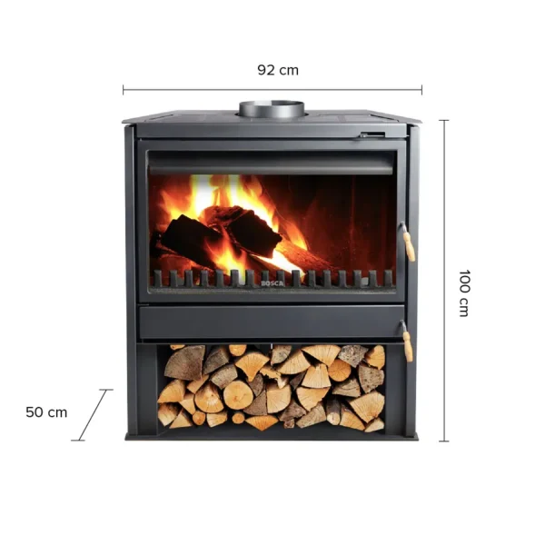 Chimenea a leña 850 Freestanding Bosca - Imagen 2